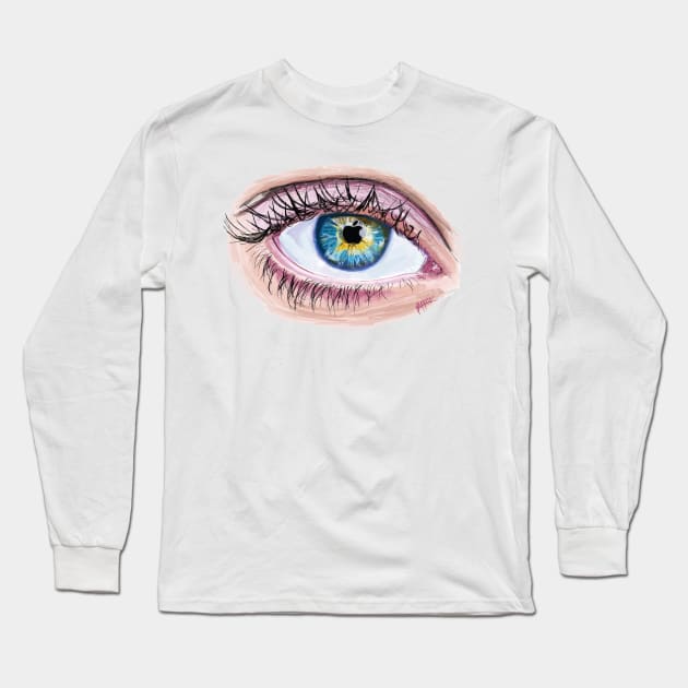 Apple of my eye Long Sleeve T-Shirt by colourofoctober